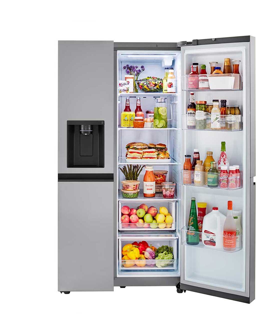LG 27 cu. ft. SidebySide Refrigerator with Smooth Touch Ice Dispenser