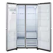 LG 27 cu. ft. Side-by-Side Refrigerator with Smooth Touch Ice Dispenser, LRSXS2706S, thumbnail 4