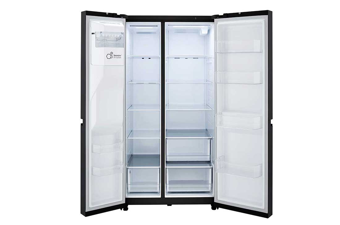 LG 27 cu. ft. Side-by-Side Refrigerator with Smooth Touch Ice Dispenser, LRSXS2706B, thumbnail 4