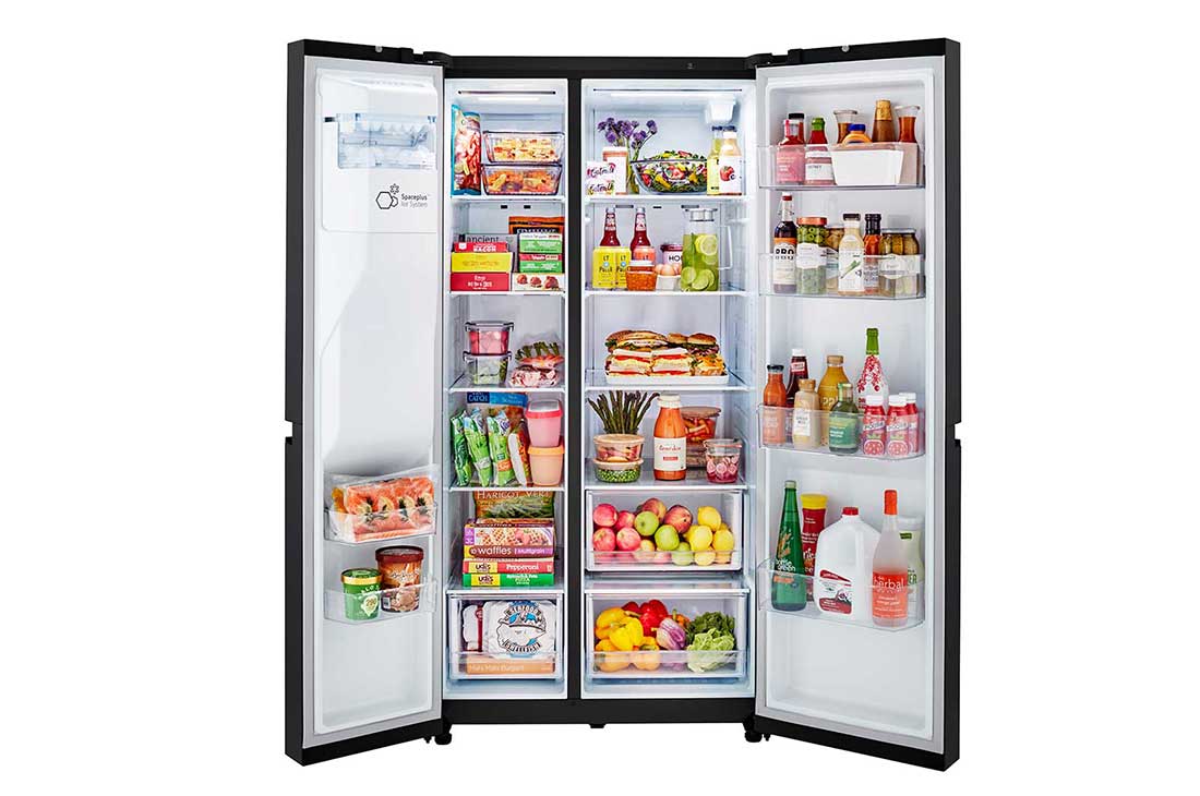 LG 27 cu. ft. Side-by-Side Refrigerator with Smooth Touch Ice Dispenser, LRSXS2706B, thumbnail 5