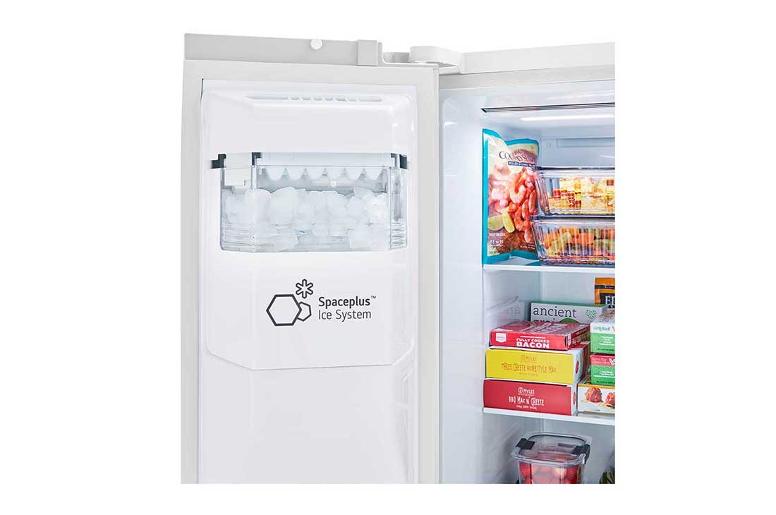 LG 27 cu. ft. Side-by-Side Refrigerator with Smooth Touch Ice Dispenser, LRSXS2706W, thumbnail 6