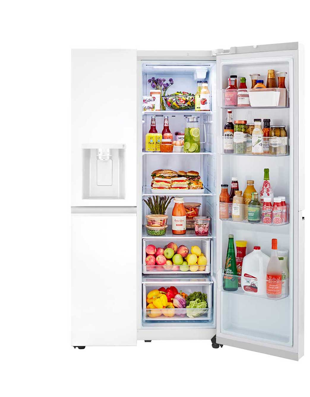 LG 27 cu. ft. SidebySide Refrigerator with Smooth Touch Ice Dispenser (LRSXS2706W) LG USA