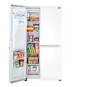 LG 27 cu. ft. Side-by-Side Refrigerator with Smooth Touch Ice Dispenser, LRSXS2706W, thumbnail 3