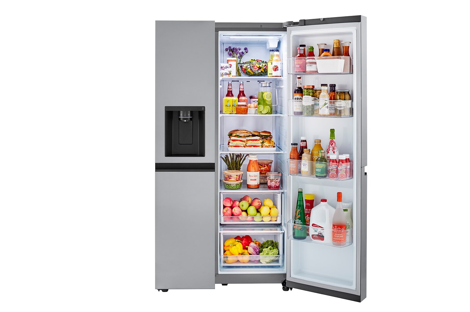 LG 23 cu. ft. SidebySide CounterDepth Refrigerator with Smooth Touch