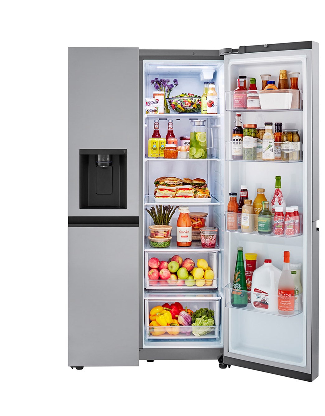 LG 23 cu. ft. SidebySide CounterDepth Refrigerator with Smooth Touch