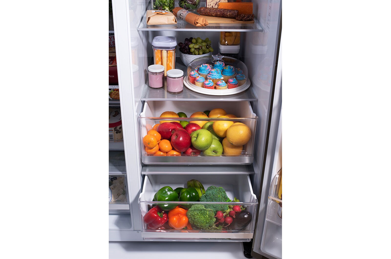LG 23 cu. Ft. SideBySide CounterDepth InstaView® Refrigerator with