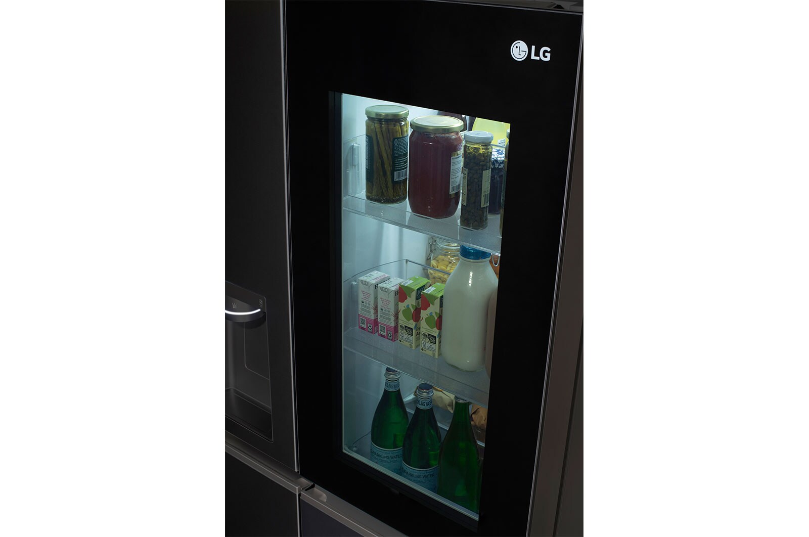 LG 23 cu. Ft. SideBySide CounterDepth InstaView® Refrigerator with