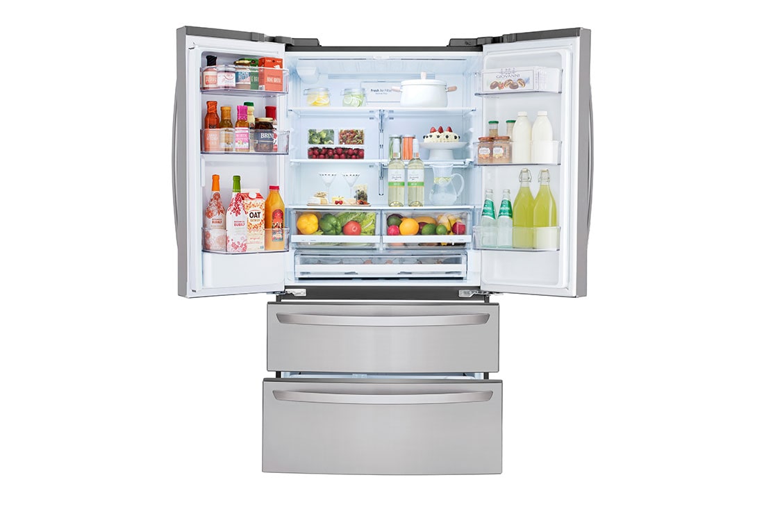 LG  29 cu. ft. French Door Refrigerator with Slim Design Water Dispenser, LRMWS2906S, thumbnail 5