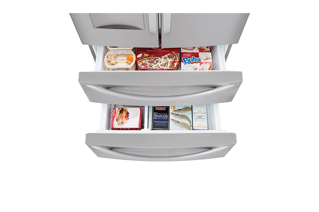 LG  29 cu. ft. French Door Refrigerator with Slim Design Water Dispenser, LRMWS2906S, thumbnail 9