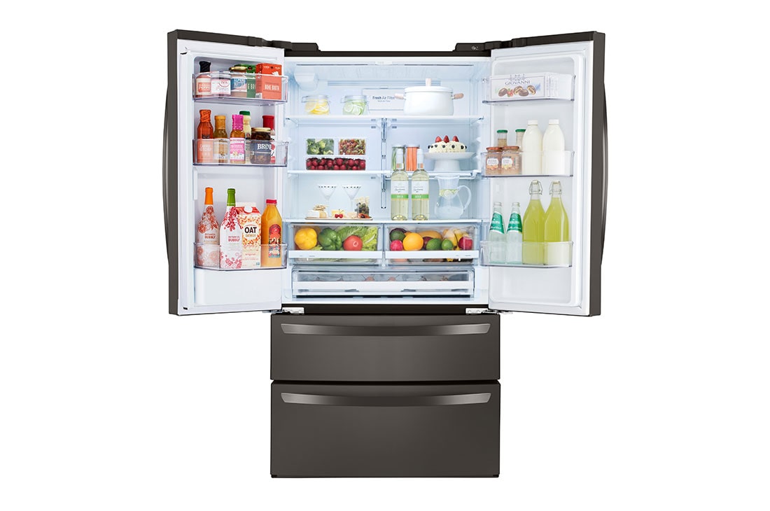 LG  29 cu. ft. French Door Refrigerator with Slim Design Water Dispenser, LRMWS2906D, thumbnail 5