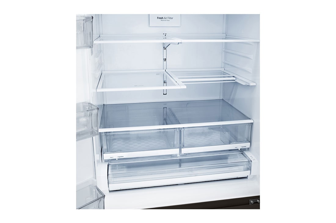 LG  29 cu. ft. French Door Refrigerator with Slim Design Water Dispenser, LRMWS2906D, thumbnail 6