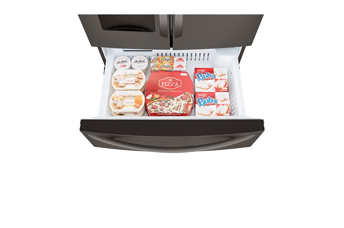 LG  29 cu. ft. French Door Refrigerator with Slim Design Water Dispenser, LRMWS2906D, thumbnail 9