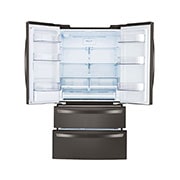 LG  29 cu. ft. French Door Refrigerator with Slim Design Water Dispenser, LRMWS2906D, thumbnail 4