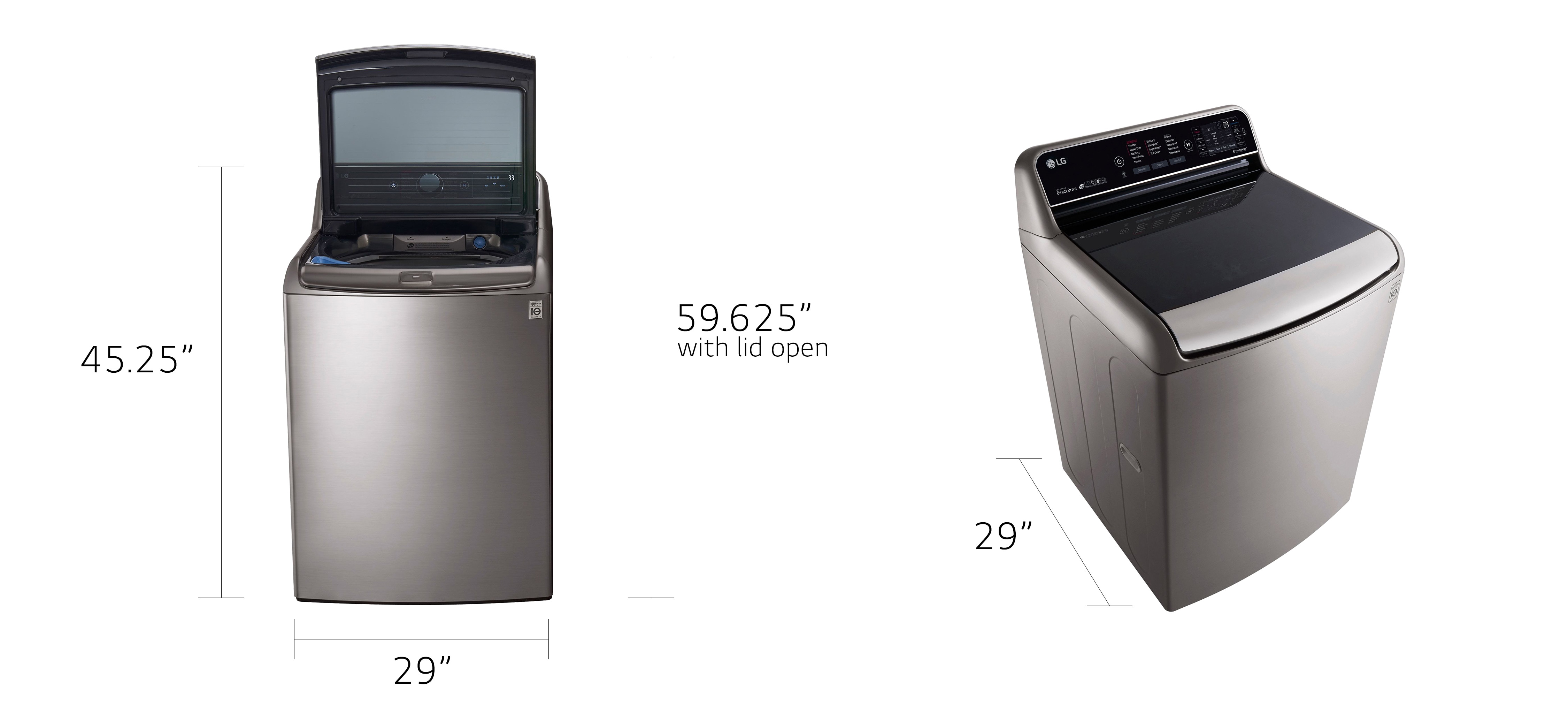 LG WT7700HWA 5.7 Cu.Ft. Mega Capacity Top Load Washer With Turb