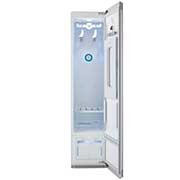 LG Styler® Smart wi-fi Enabled Steam Closet with TrueSteam® Technology and Exclusive Moving Hangers,  LG Styler® Smart wi-fi Enabled Steam Closet with TrueSteam® Technology and Exclusive Moving Hangers, front view with door open, espresso, S3RFBN, S3RFBN, thumbnail 3