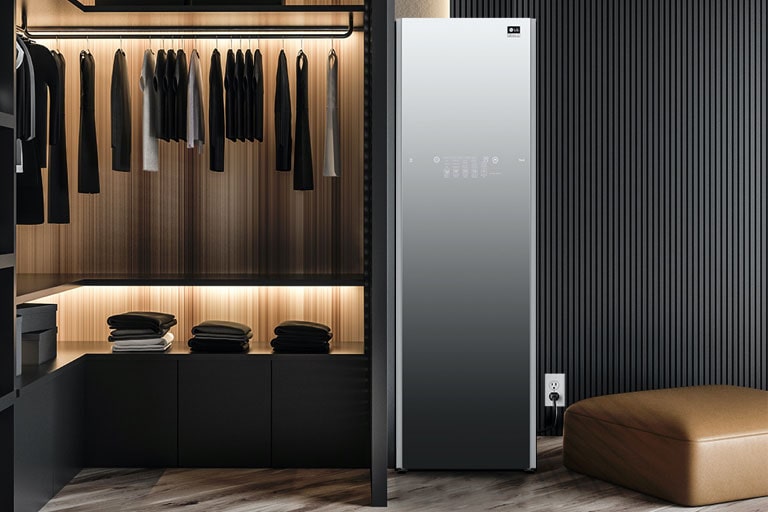 LG S5MSB LG STUDIO Styler Refresh Garments in Minutes with Smart wi