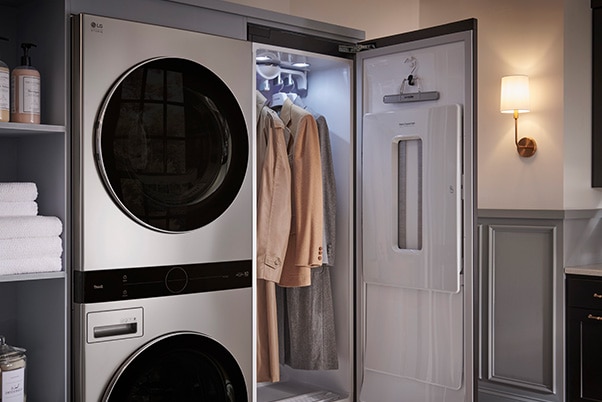 LG STUDIO Styler Refresh Garments in Minutes with Smart wi fi Enabled