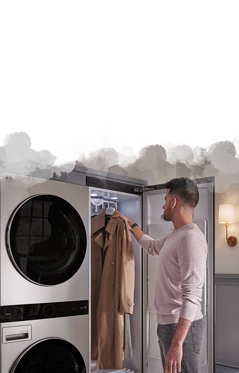 LG S5MSB LG STUDIO Styler Refresh Garments in Minutes with Smart wi