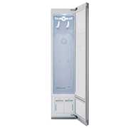 LG Styler® Smart wi-fi Enabled Steam Closet with TrueSteam® Technology and Exclusive Moving Hangers, Inside view of LG Styler® smart steam closet with door open displaying moving hangers, S3CW, S3CW, thumbnail 5