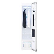 LG Styler - Refresh Garments in Minutes with Smart wi-fi Enabled Steam Clothing Care System, front view with door opened, S3RFBN, thumbnail 2