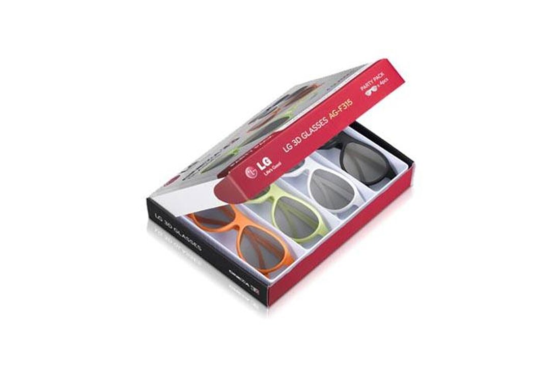2 pk LG Cinema 3D Glasses AG-F310 