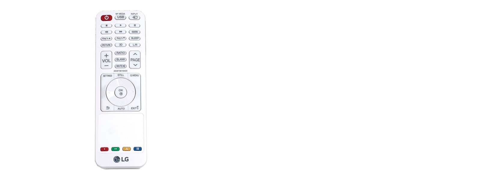 LG Projector Remote Control AKB73616420 (AKB73616420) LG USA