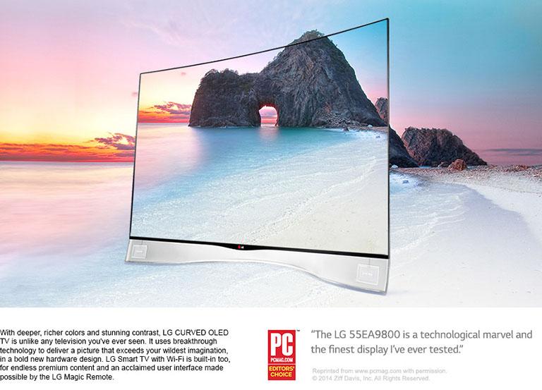 LG 55EA9800 55 Inch Curved OLED TV LG USA
