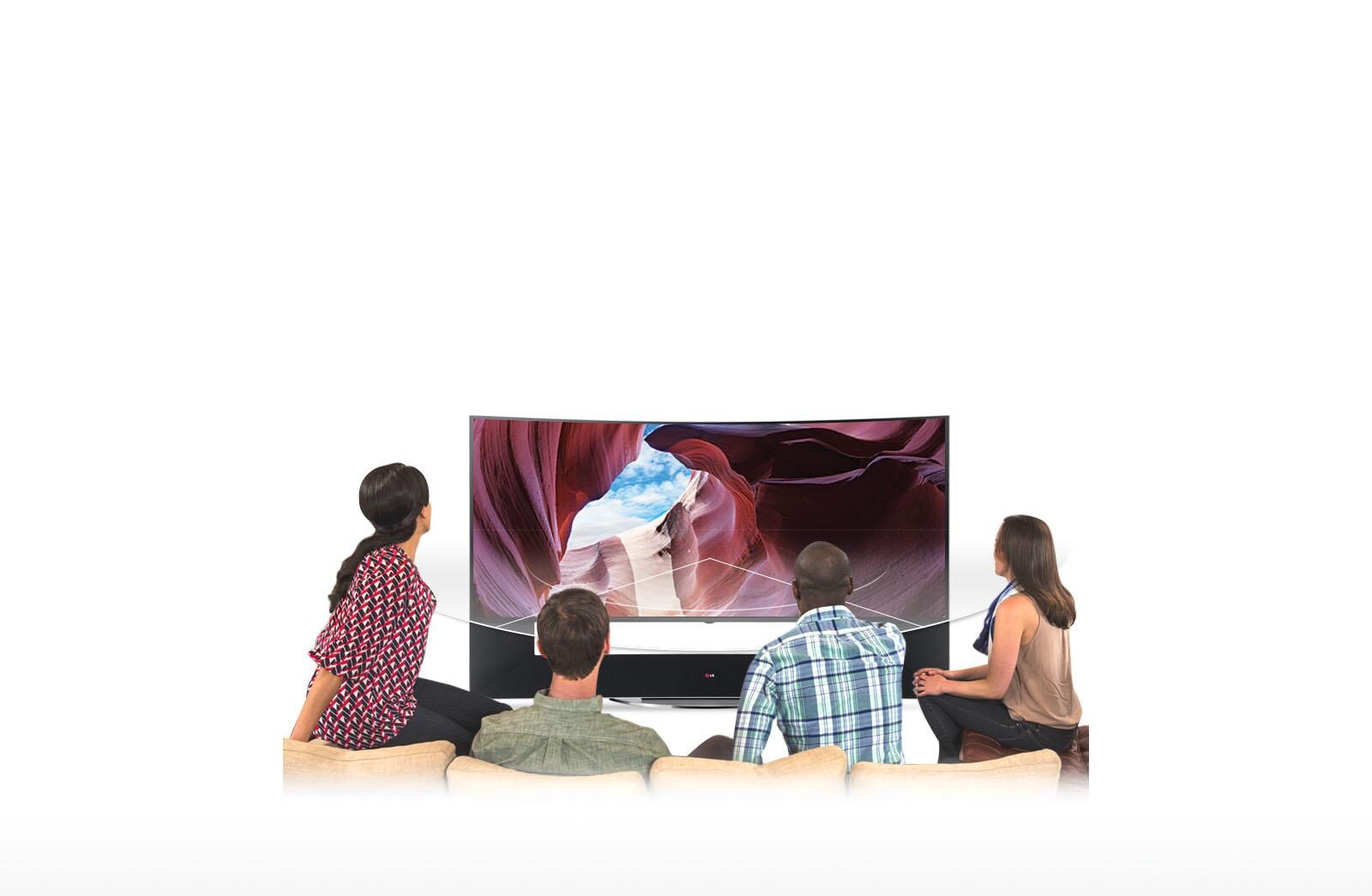 LG’S IPS gives a wider 4K viewing angle than Samsung 4K TV*s.