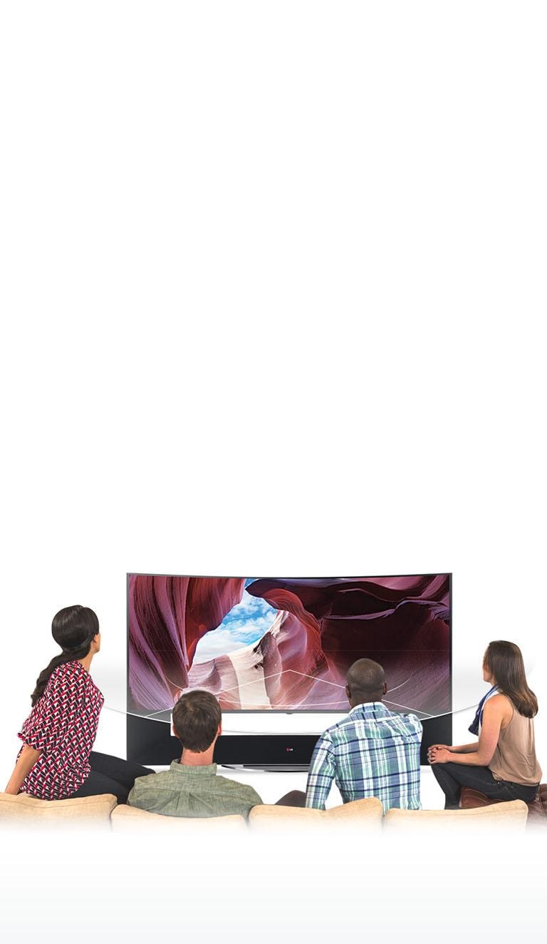 LG’S IPS gives a wider 4K viewing angle than Samsung 4K TV*s.