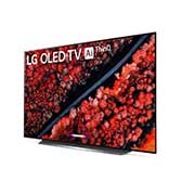 LG C9 55 inch Class 4K Smart OLED TV w/ AI ThinQ® (54.6'' Diag), -30 degree side view, OLED55C9PUA, thumbnail 3