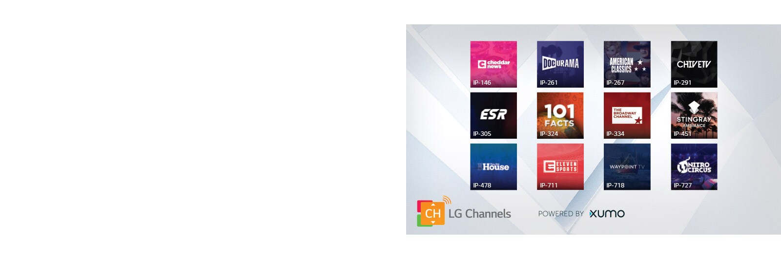 See more, stream more with LG Channels1