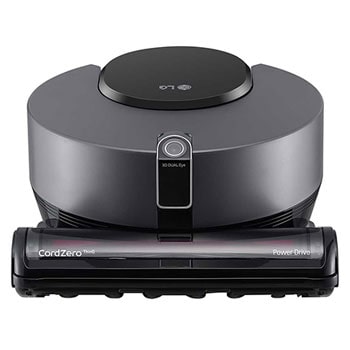 LG CordZero™ ThinQ Robotic Vacuum - Matte Grey, R975GM, front view1