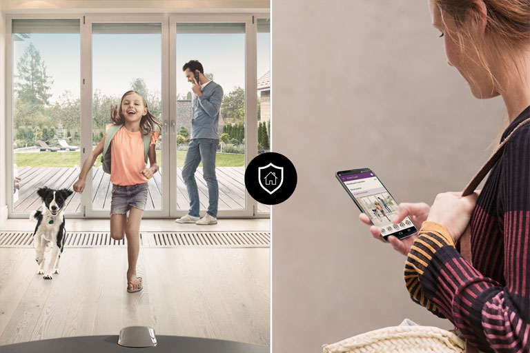 HomeGuard motion sensing technology gives you remote access for peace of mind