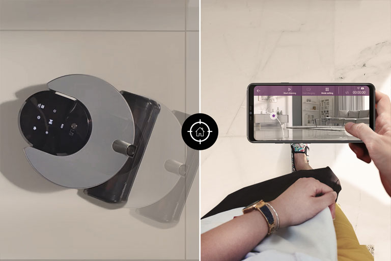 Use HomeView to see and clean your home with smart vacuum on your smartphone