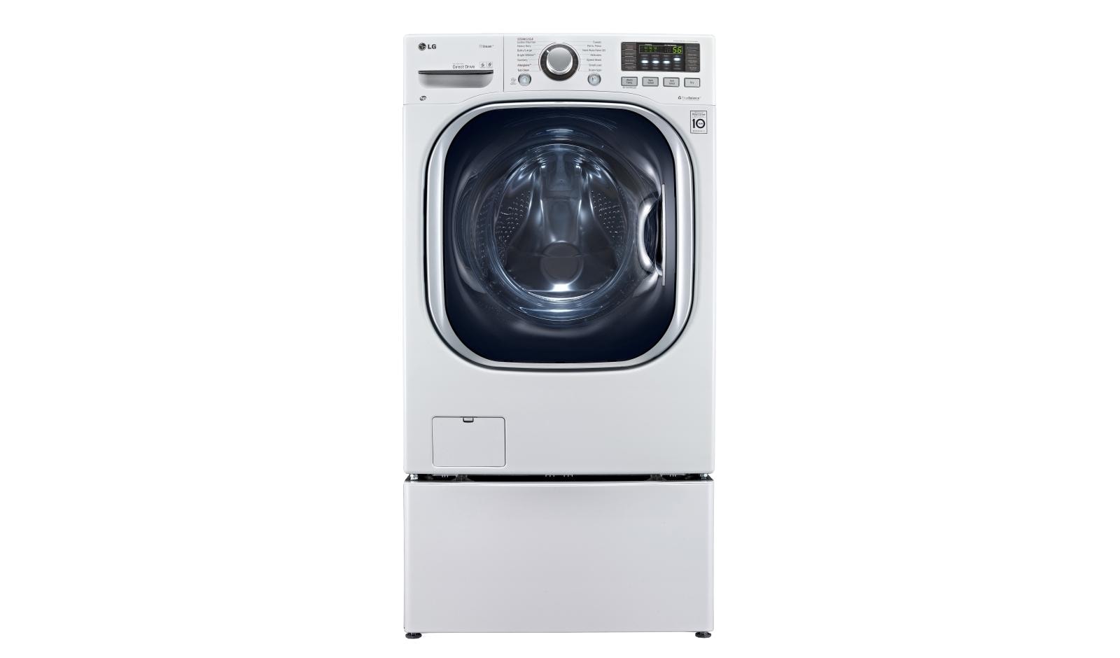 LG WM3997HWA Front Load Washer / Dryer Combo LG USA