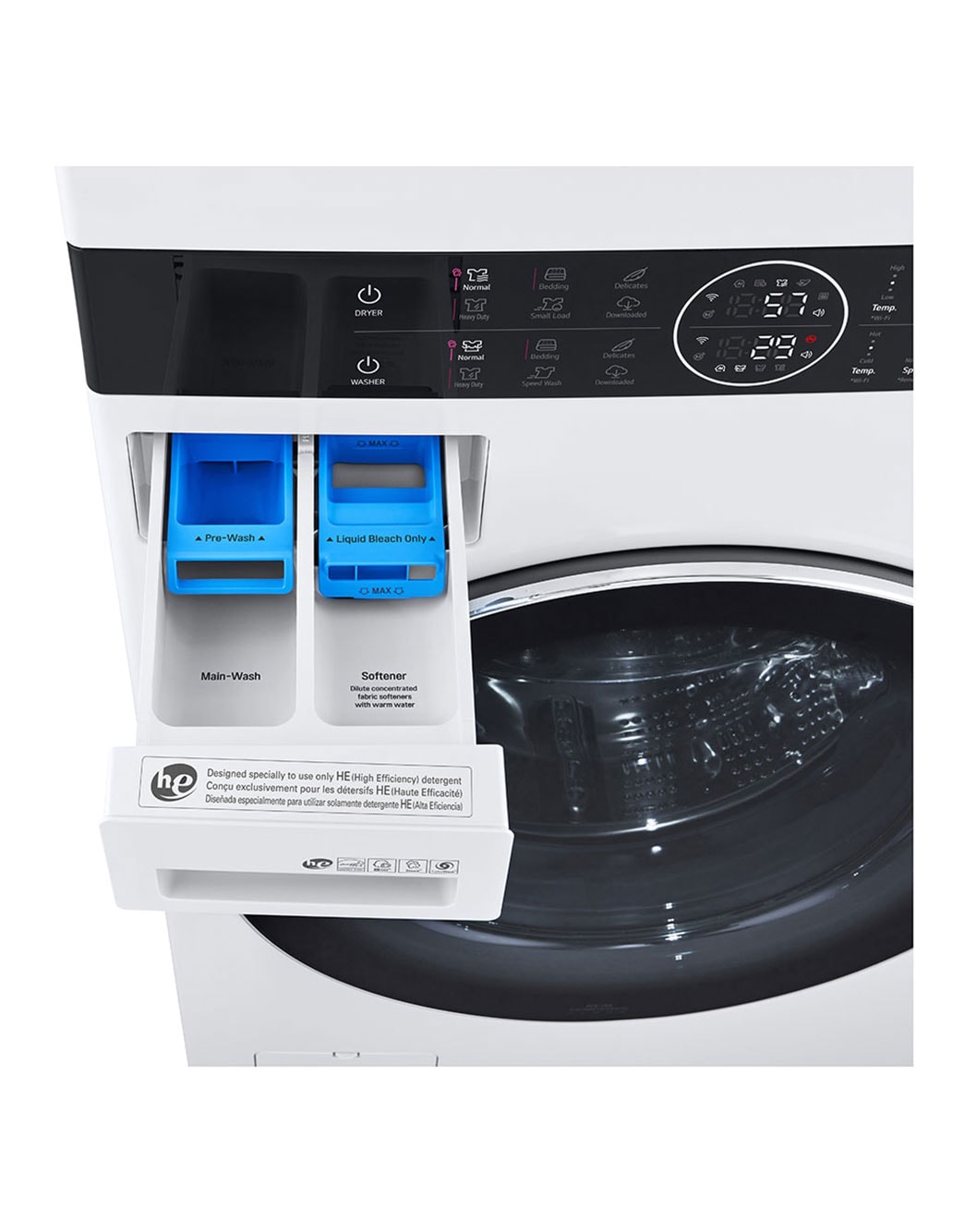 LG Single Unit Front Load LG WashTower™ with Center Control™ 4.5 cu. ft