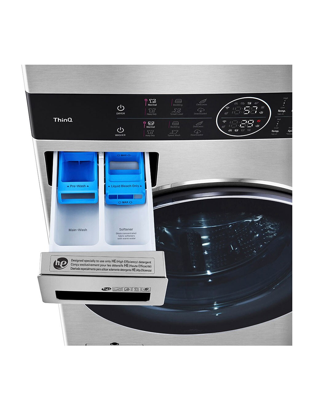 LG WSEX200HNA LG STUDIO Single Unit Front Load WashTower™ with Center