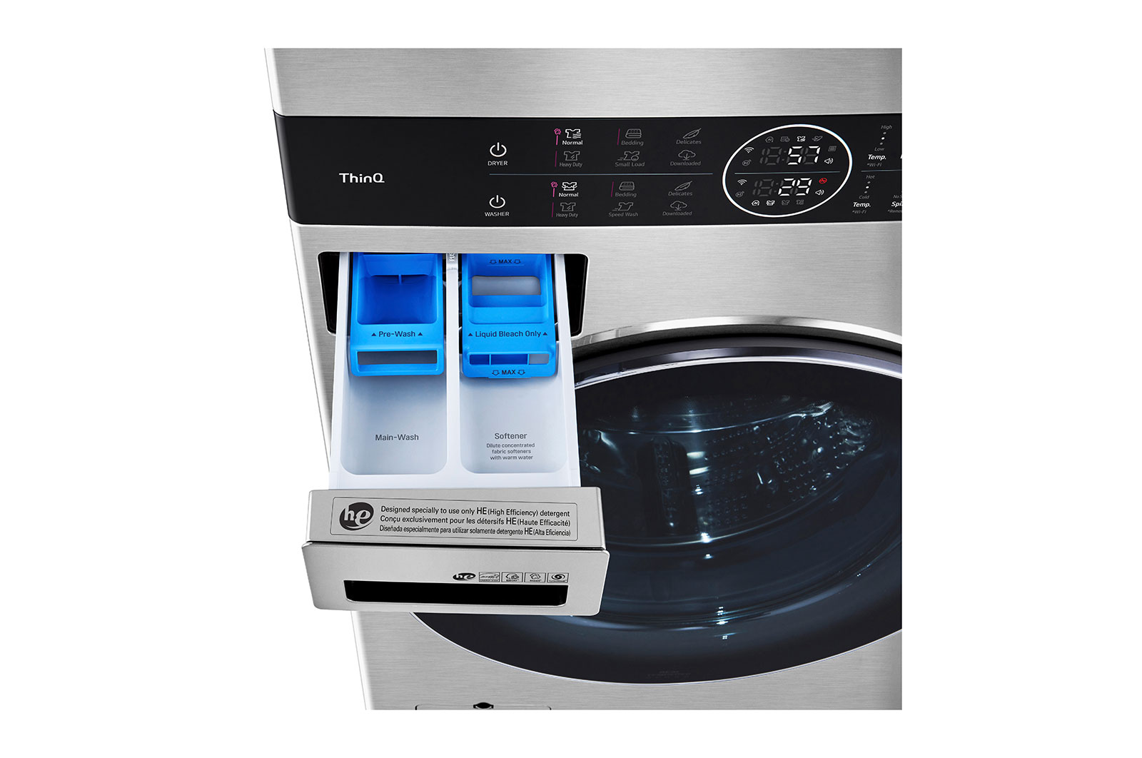LG WSEX200HNA LG STUDIO Single Unit Front Load WashTower™ with Center