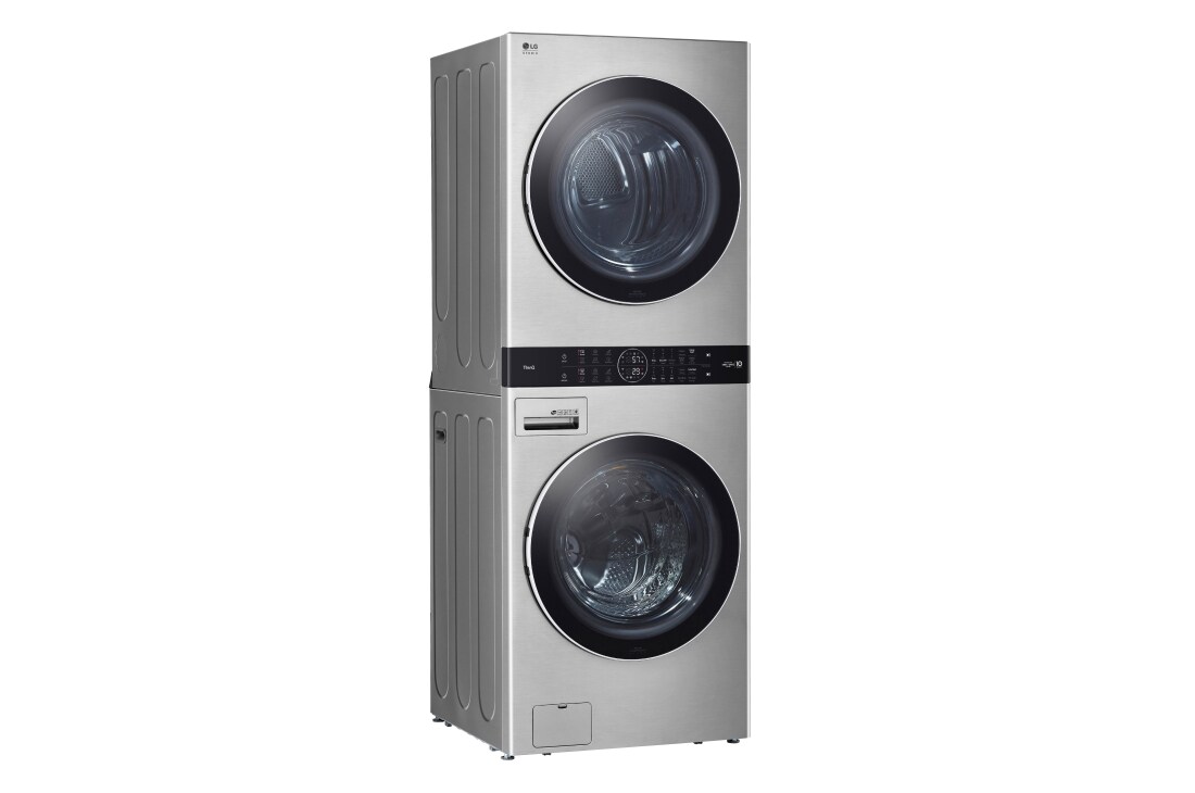 LG WashTower Gas Stacked Laundry Center With Ft Washer And Ft Dryer