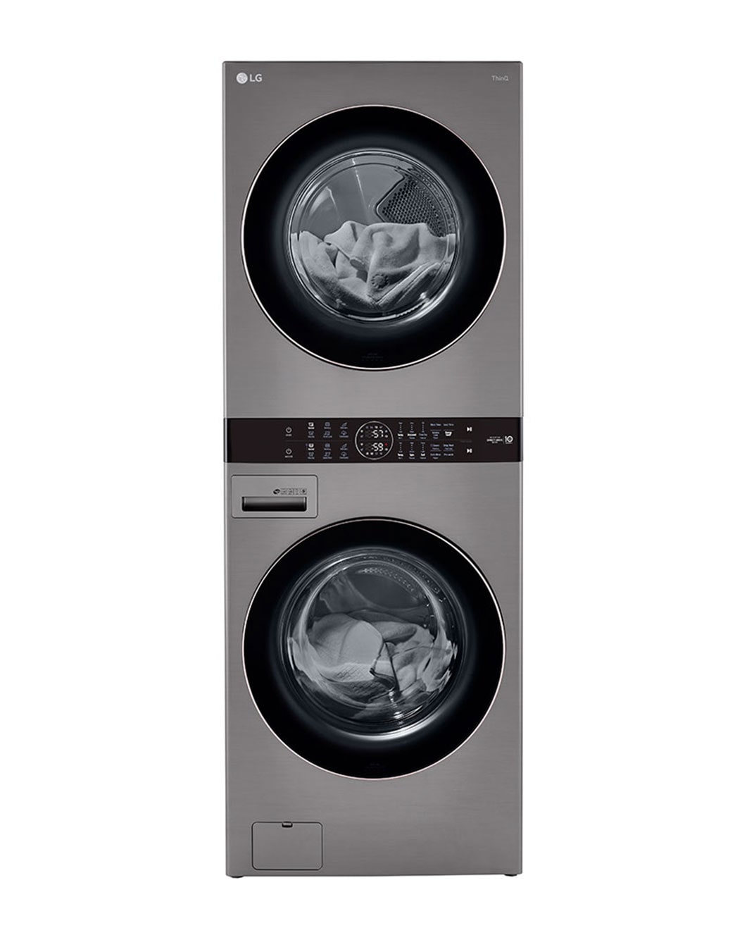 LG WKE100HVA Single Unit Front Load LG WashTower™ with Center Control