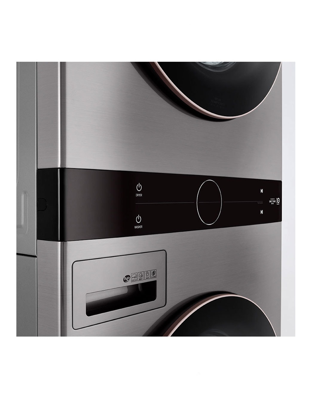 LG WKE100HVA Single Unit Front Load LG WashTower™ with Center Control