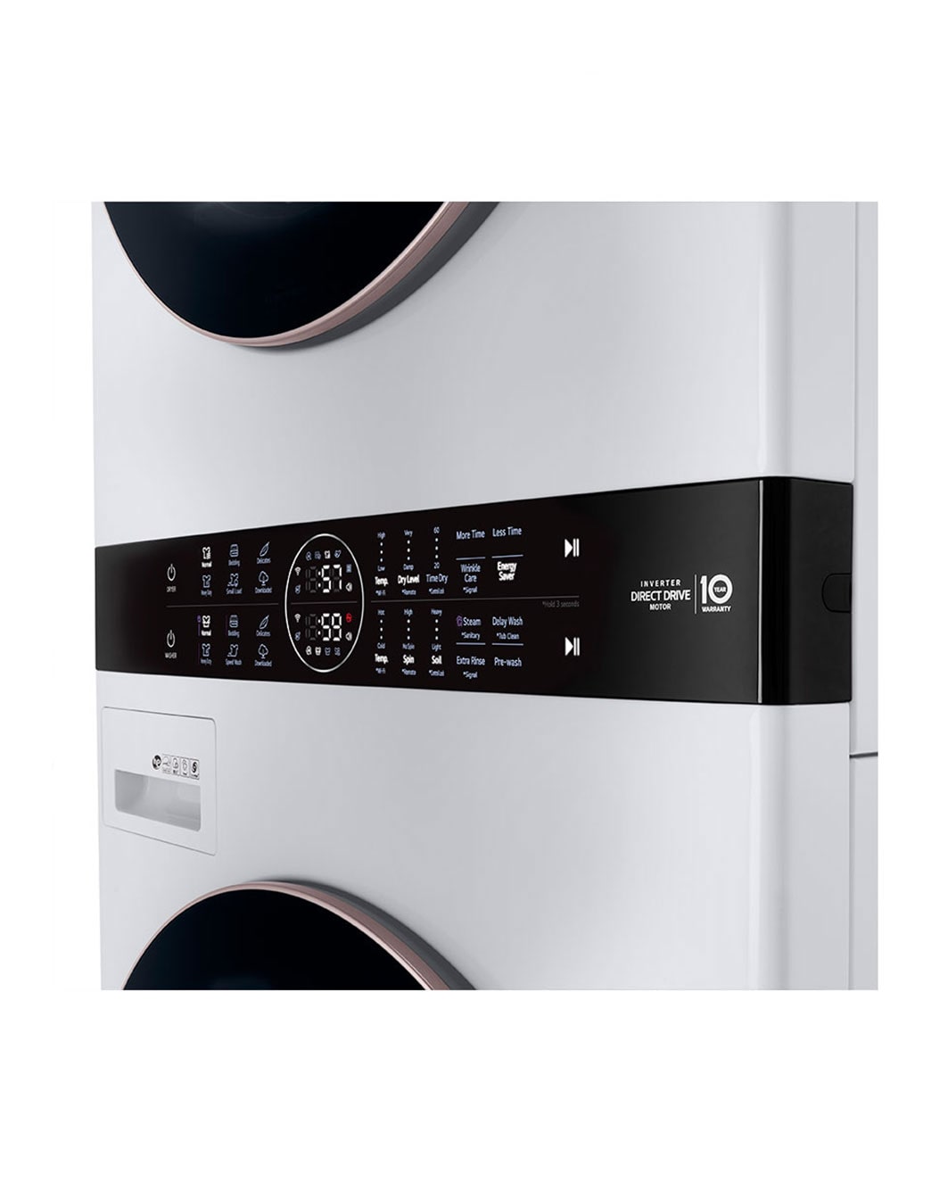 LG WKE100HWA Single Unit Front Load LG WashTower™ with Center Control