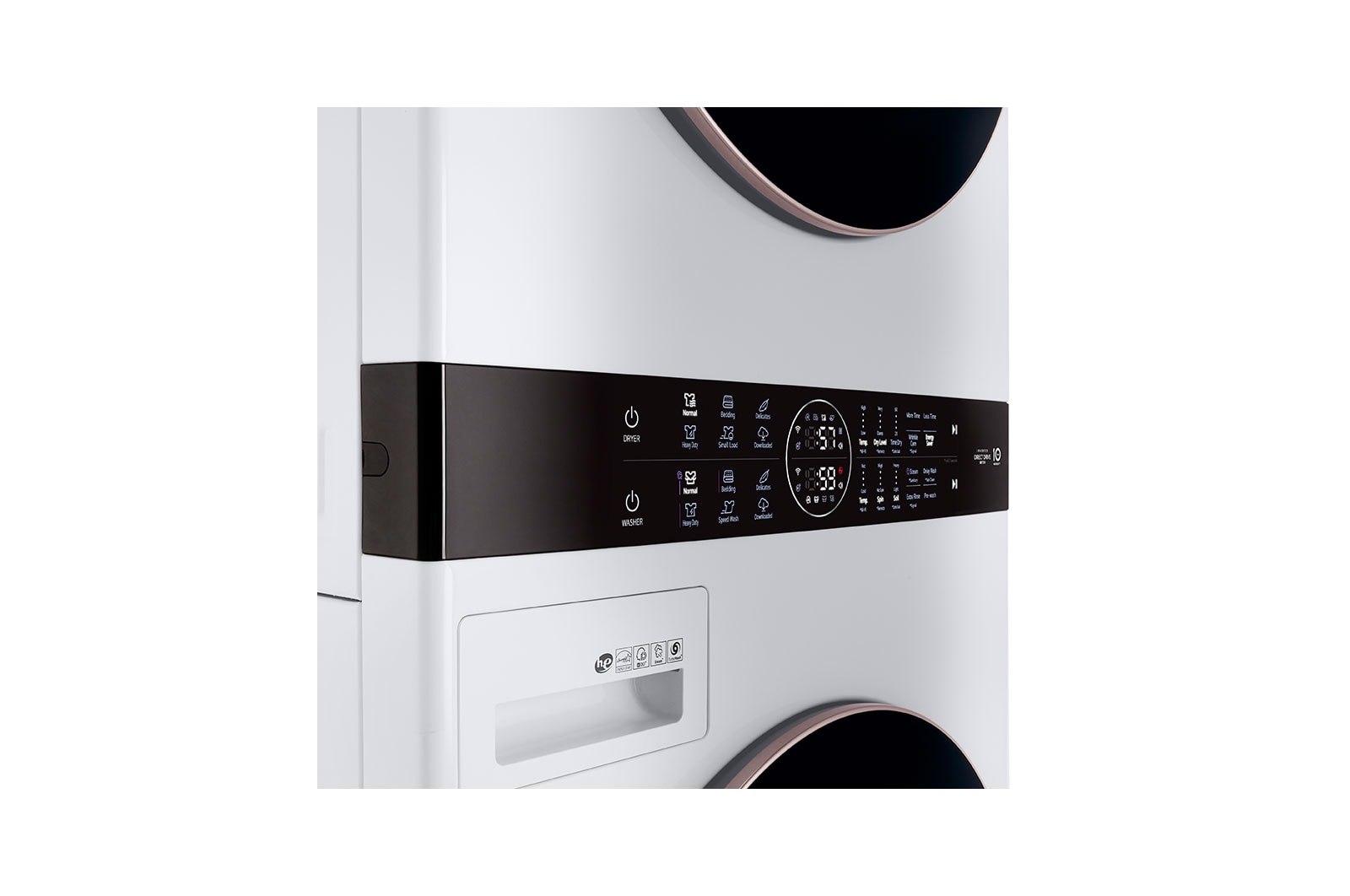 LG WKE100HWA Single Unit Front Load LG WashTower™ with Center Control