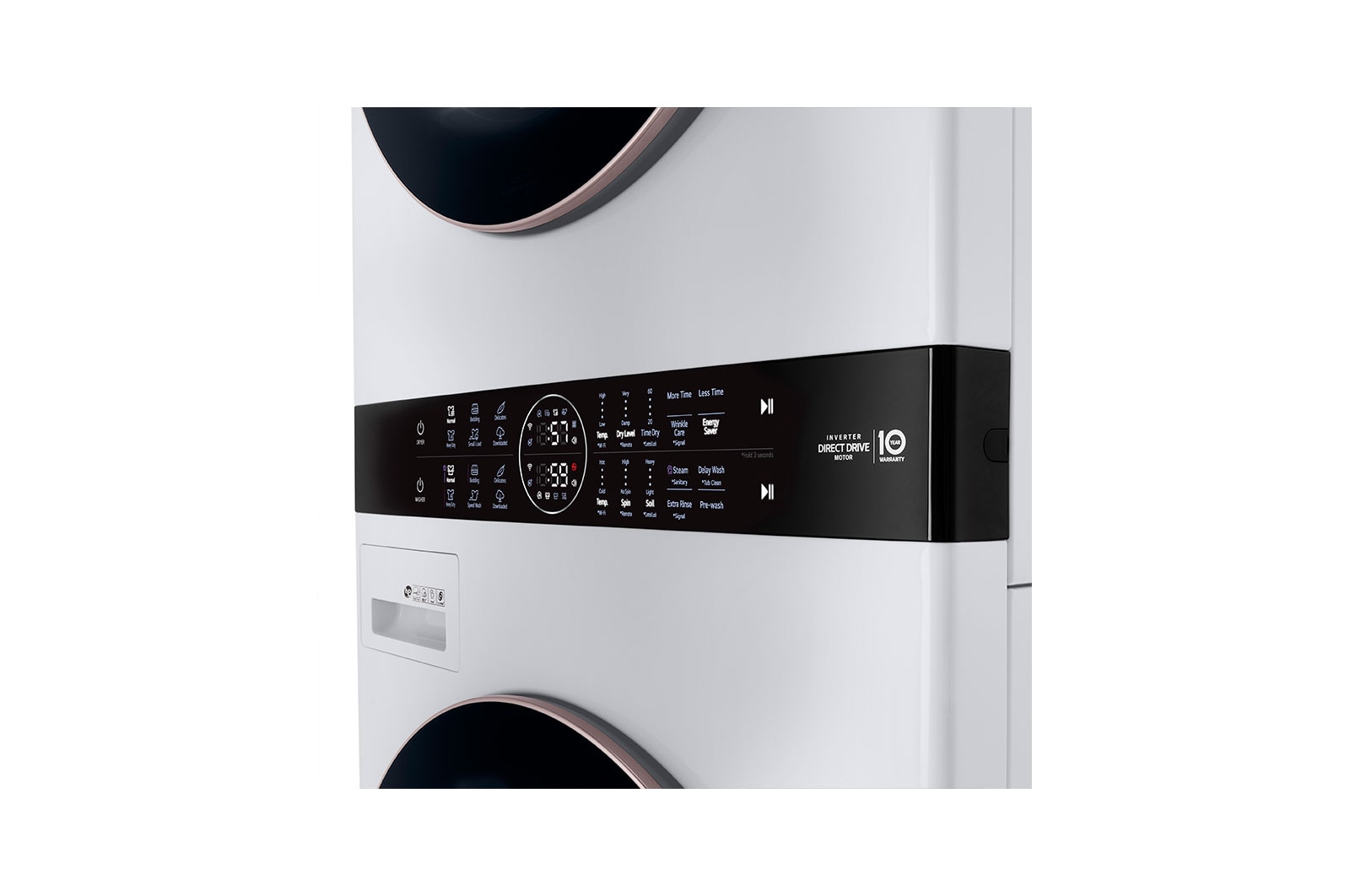 LG WKE100HWA Single Unit Front Load LG WashTower™ with Center Control™ 4.5 cu. ft. Washer and 7
