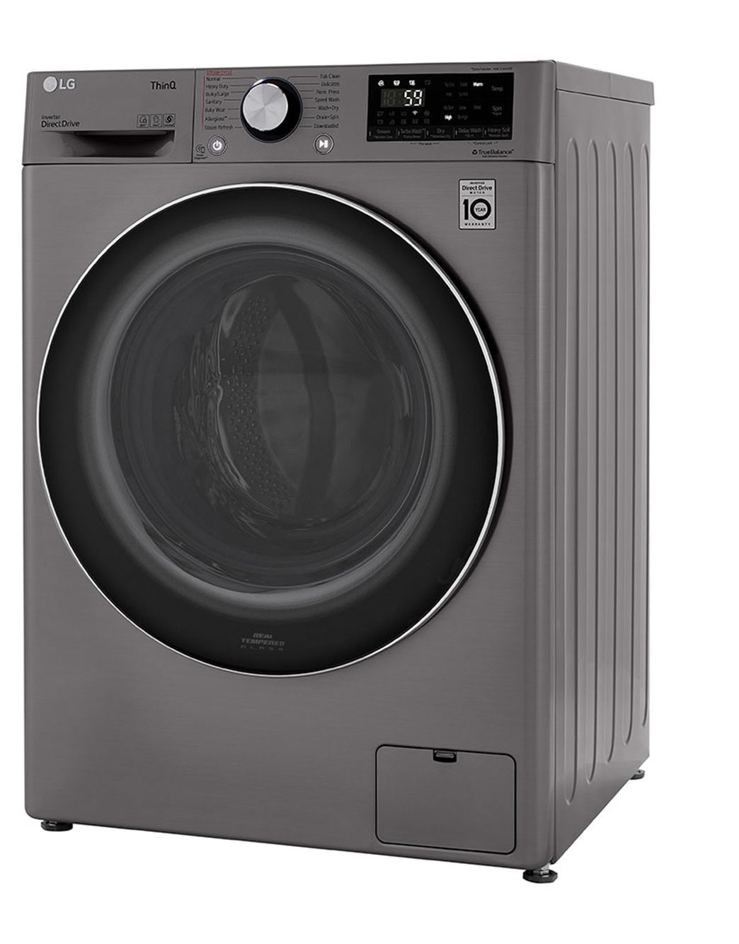 LG WM3555HVA 2.4 cu.ft. Smart wifi Enabled Compact Front Load AllInOne Washer/Dryer Combo
