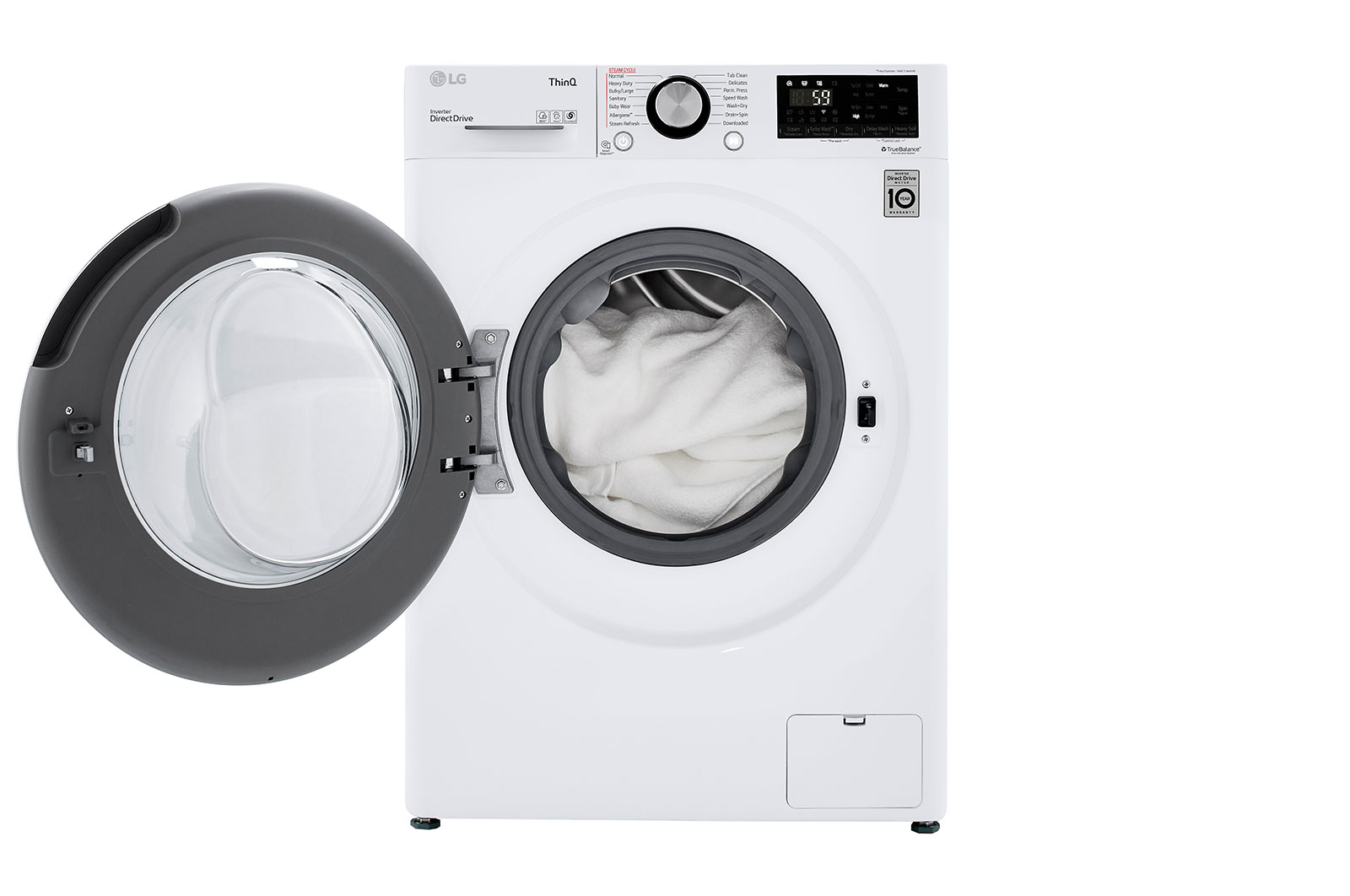 LG 2.4 cu.ft. Smart wifi Enabled Compact Front Load AllInOne Washer