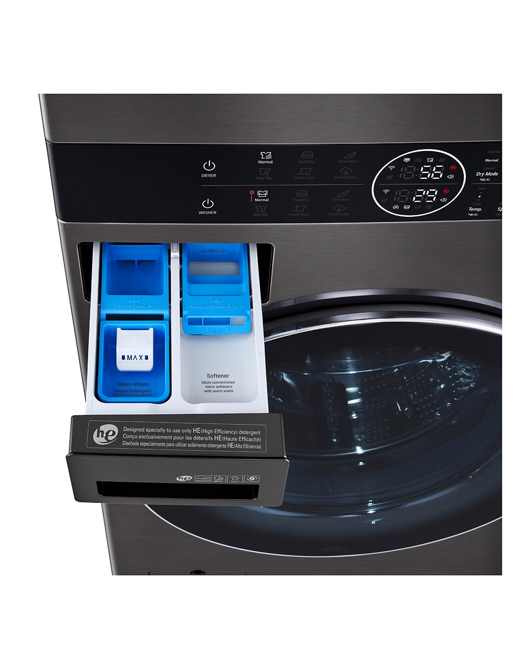 LG Wash Tower™ Single Unit Front Load 4.5 cu. ft. Washer and 7.2 cu. ft