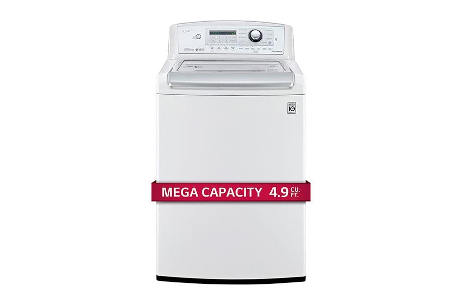Lg Wt5270cw 4 9 Cu Ft Mega Capacity High Efficiency Top Load Washer Lg Usa