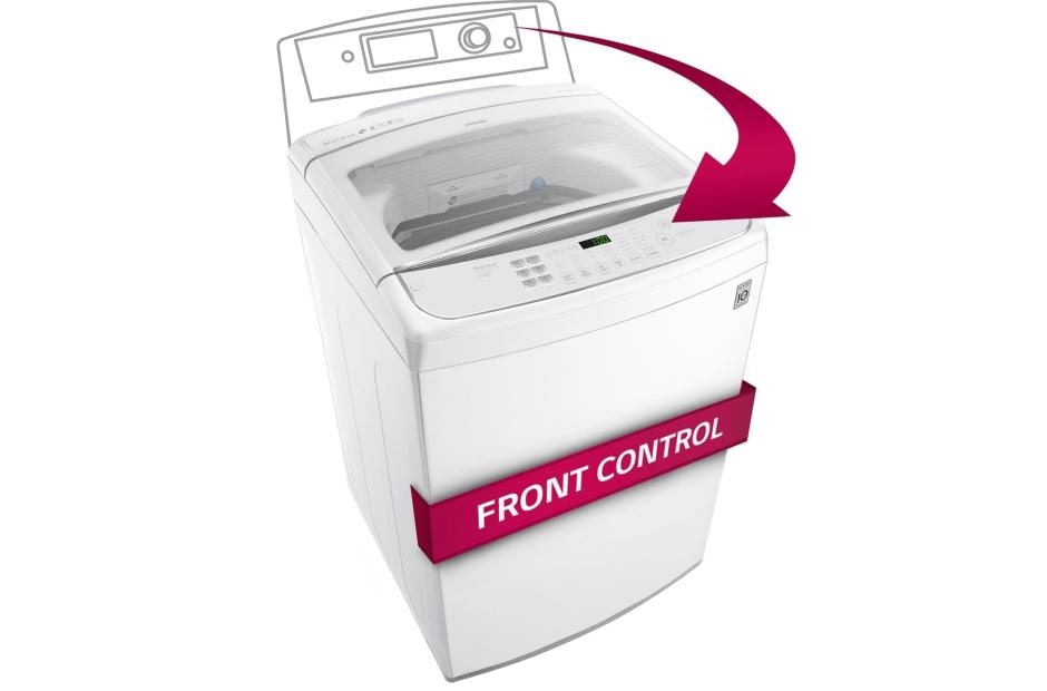 Lg Wt1901cw Large Front Control Top Load Washer With Turbowash Lg Usa