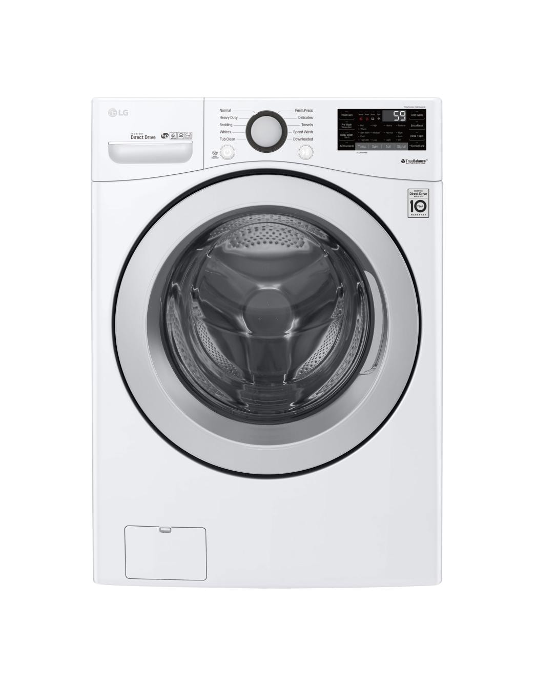 LG WM3500CW 4.5 cu. ft. Ultra Large Capacity Front Load Washer LG USA